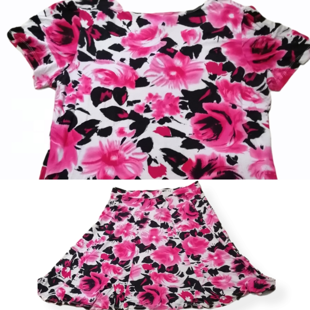 Soft Works Spring Roses Blouse + Skirt Set XL - Picture 5 of 14